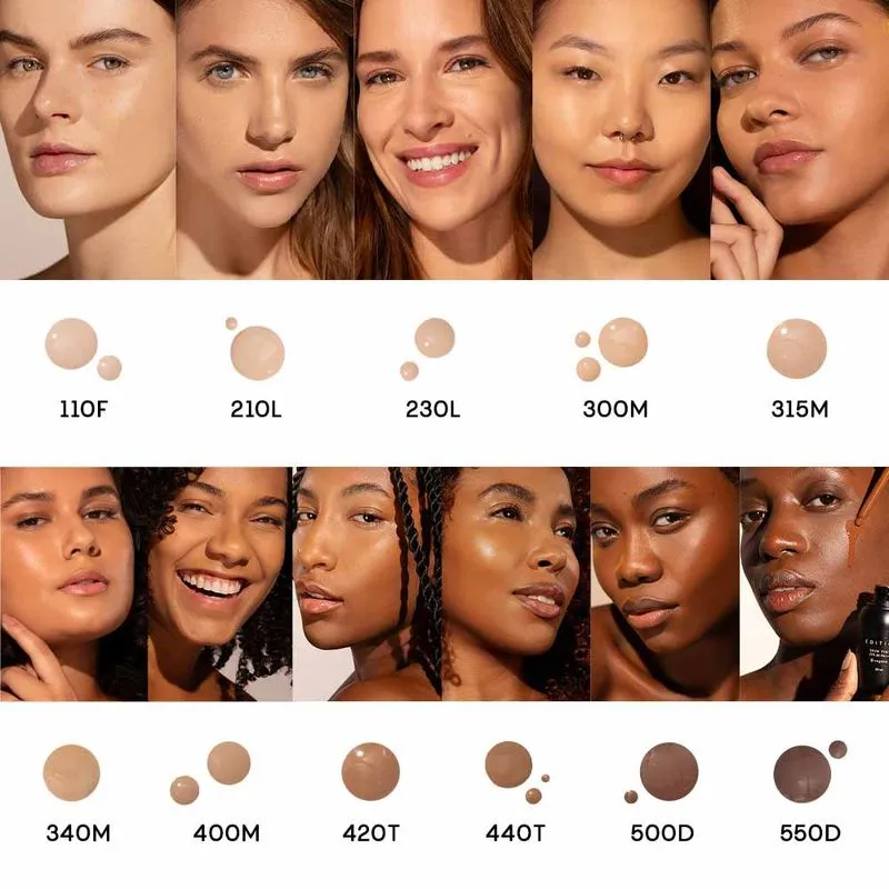 Cartela de tons Skin Tint — Océane