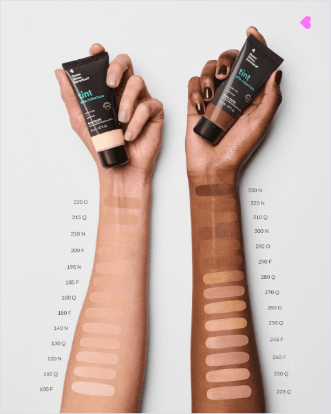 Cartela de tons Tint Alta Cobertura — Quem Disse, Berenice?